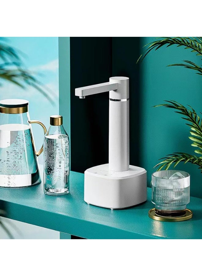 عربست Desktop Water Bottle Dispenser, Automatic Drinking Water Bottle Pump Smart Highly Efficient Electric Water Dispenser USB Charging Jug Pump for Home ﻿ (White) - Image 5