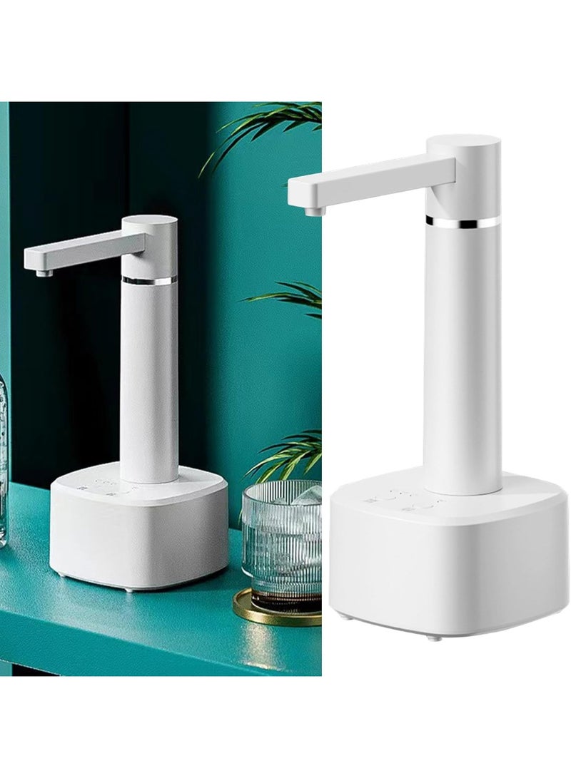 عربست Desktop Water Bottle Dispenser, Automatic Drinking Water Bottle Pump Smart Highly Efficient Electric Water Dispenser USB Charging Jug Pump for Home ﻿ (White) - Image 3