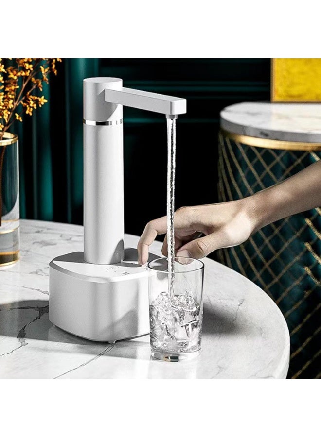 عربست Desktop Water Bottle Dispenser, Automatic Drinking Water Bottle Pump Smart Highly Efficient Electric Water Dispenser USB Charging Jug Pump for Home ﻿ (White) - Image 4