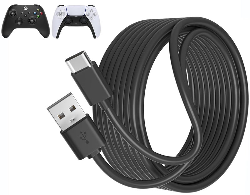 SCOVEE USB C Cable PS5 Controller Charger Cord for Xbox Series X/S,10ft Long PS5 Charging Cable for Sony PlayStation 5 Controller,USB A to Type C Cord for Nintendo Switch Pro Fast Data Wire PS 5 Dual Sense - Image 1