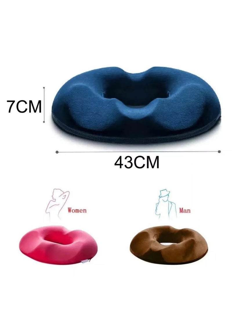 Donut Pillow Seat Cushion Hemorrhoid Coccyx Cushion Memory Foam Pillow for Coccyx Pain Relief, Office Chair Car Seat Cushion, Hemorrhoid Cushion, Donut Cushion, Back, Coccyx, Sciatica Support Cushion - Image 4