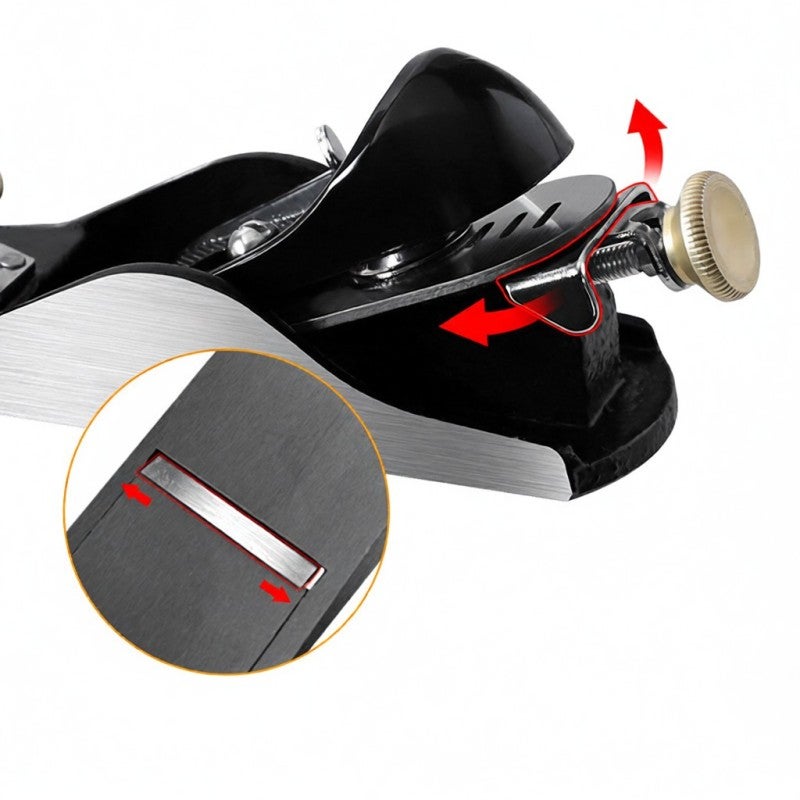 Woodworking Planer: Compact Portable, Ergonomic Single-Handed Use - T10 Alloy Steel Blade, Length & Angle Adjustable for Detailed Woodworking Tasks, Tight Spaces - Image 5