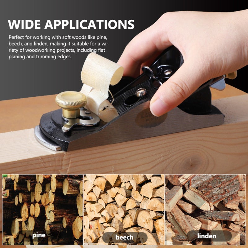 Woodworking Planer: Compact Portable, Ergonomic Single-Handed Use - T10 Alloy Steel Blade, Length & Angle Adjustable for Detailed Woodworking Tasks, Tight Spaces - Image 3