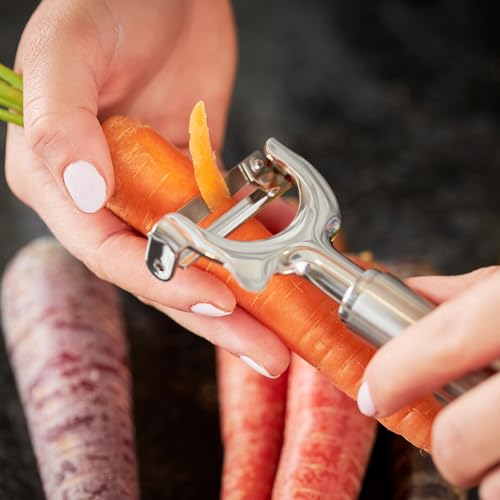 Rösle Stainless Steel 1.5-inch Wide Crosswise Swivel Peeler - Image 2