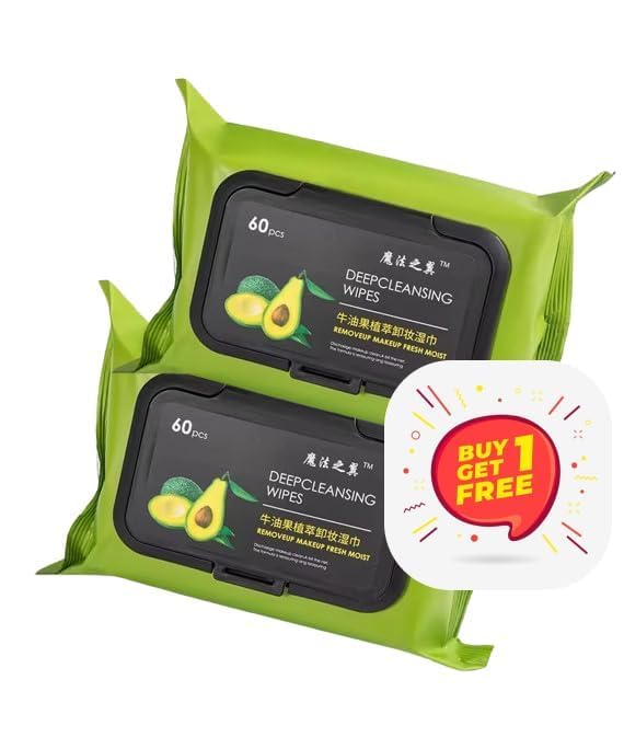 MOLTERA Makeup Remover Wipes 6060 PCS Biodegradable Organic Gentle Cleansing Wipes for All Skin Types Buy 1 Get 1 Free - Image 1