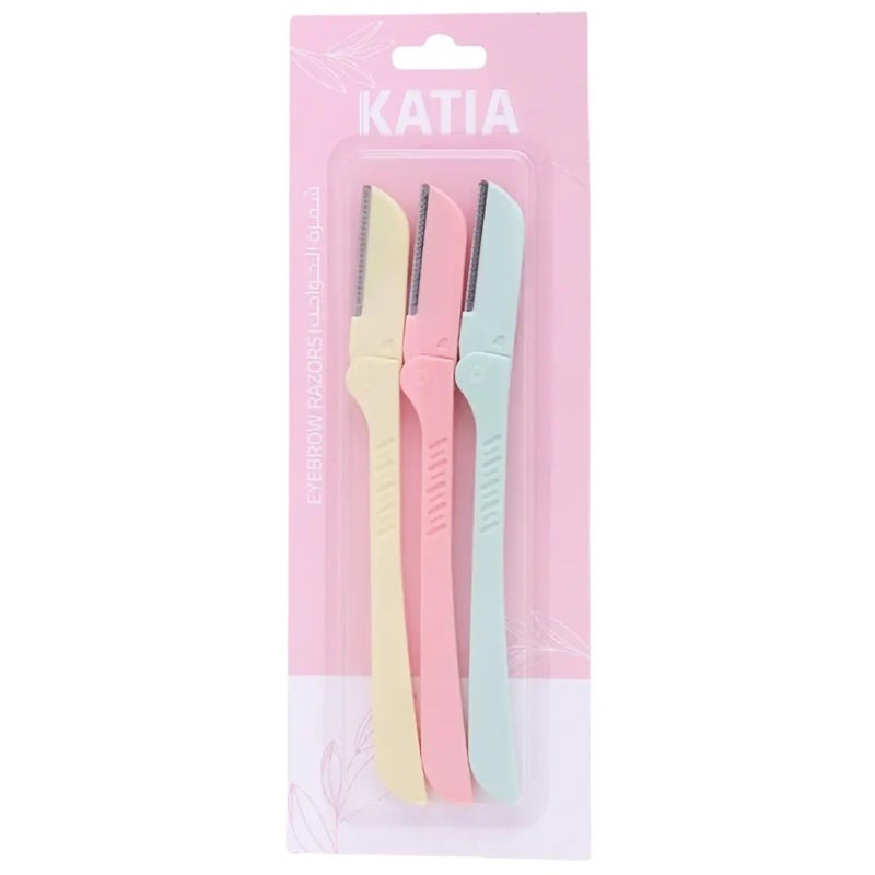 Katia Eyebrow Razors Set - 3 Pieces