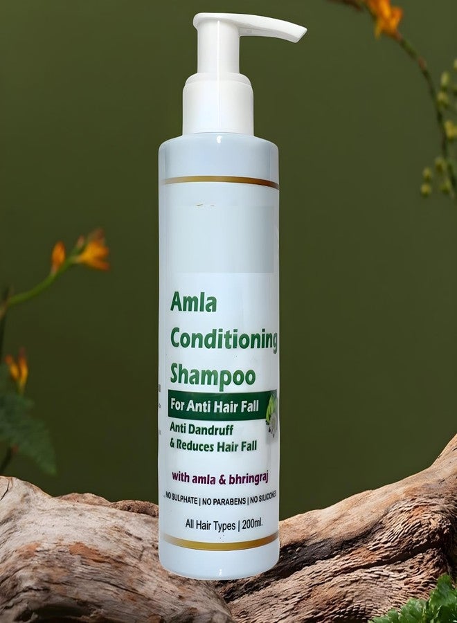 Glamezone Amla And Bhringraj Shampoo/Cleanser | SlS And Paraben Free For Men & Women (200 ml) - Image 1