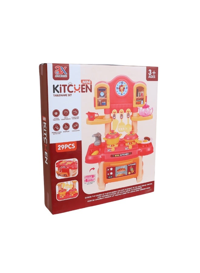 كيتشين سيت مطبخ اللعب الصغير - 29 قطعة - Image 1