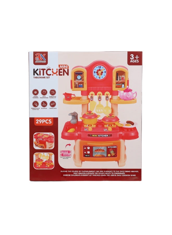 كيتشين سيت مطبخ اللعب الصغير - 29 قطعة - Image 2