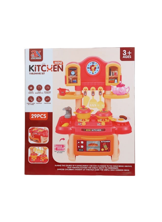 كيتشين سيت مطبخ اللعب الصغير - 29 قطعة - Image 4