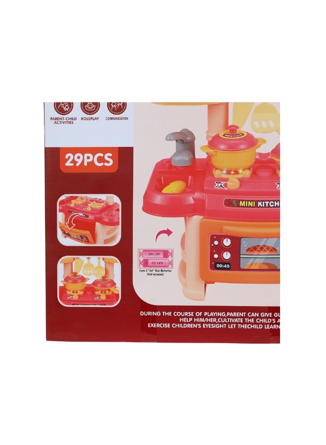 كيتشين سيت مطبخ اللعب الصغير - 29 قطعة - Image 3