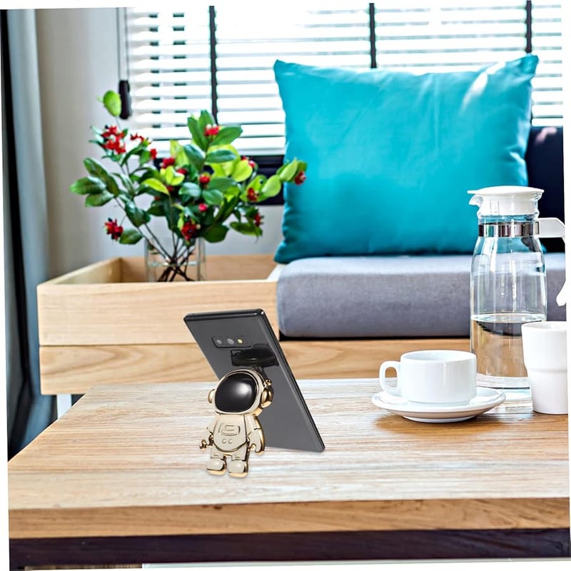 Astronaut Phone Stand Folding Mobile Holder Cartoon Desktop Decor Tabletop Accessory - Image 3