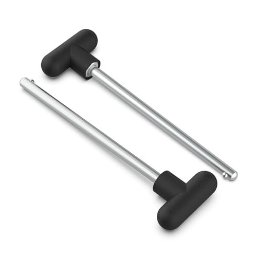 Sconva Weight Stack Pin Replacement, Pin Tensile 3/8" Diameter 5-1/2" Locking Space Universal Workout Equipment Weight Stack Selector Pin for Home Gym Exercise Machine Parts & Accessories (Pack of 2) - Image 1