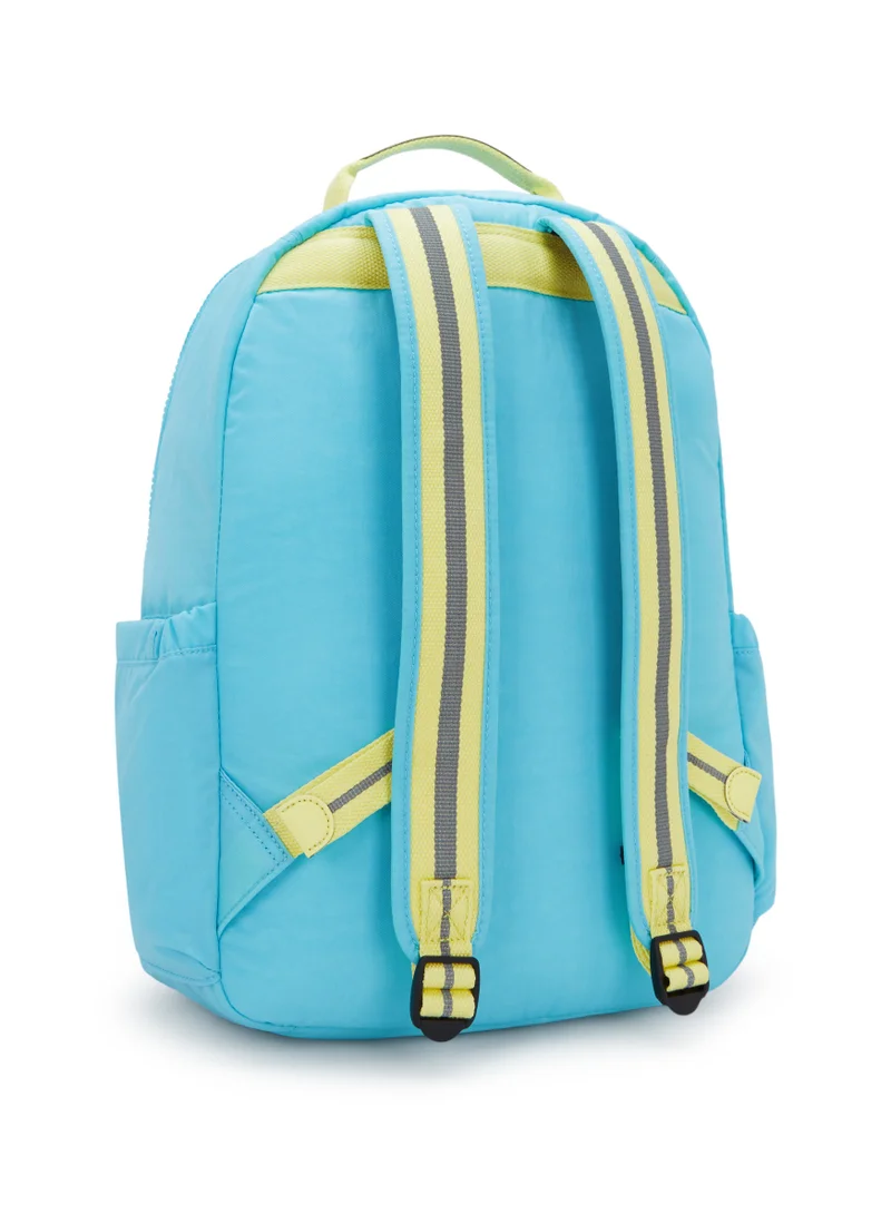Kipling Classic Seoul Kids School Large Backpack with Tablet Protection, 15-inch, 27L, 0.65kg, Bottle holder - Splash Blue
