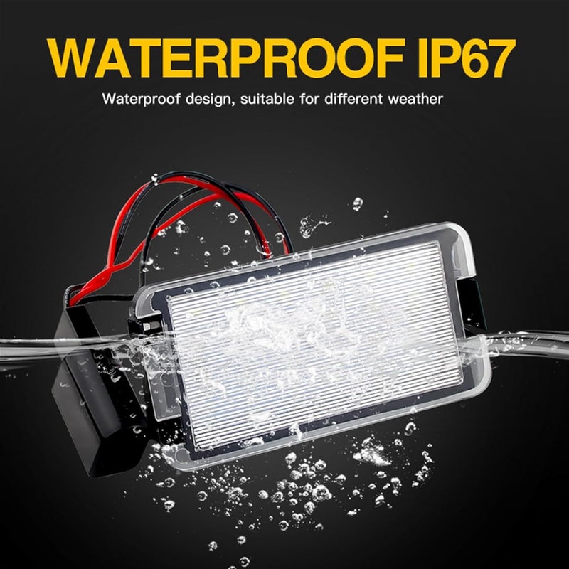 QASULER 2pcs Car License Plate Lights - Image 3