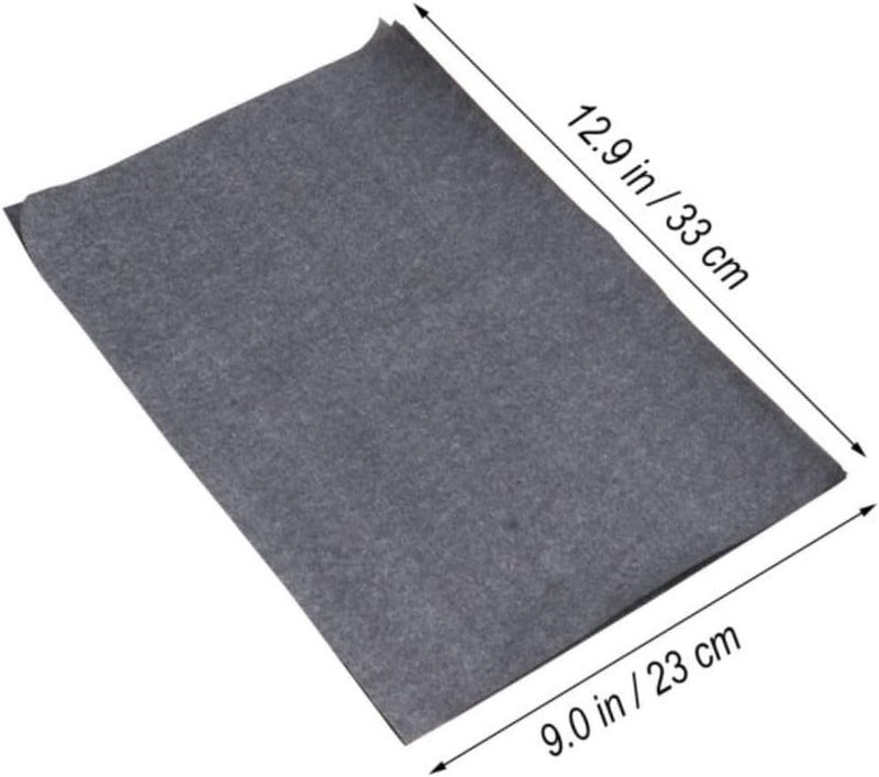 NUOBESTY 25 Sheets Graphite Transfer Paper for Tracing Drawing Crafting Easy to Use Carbon Coated Paper Gray and Black - Image 2