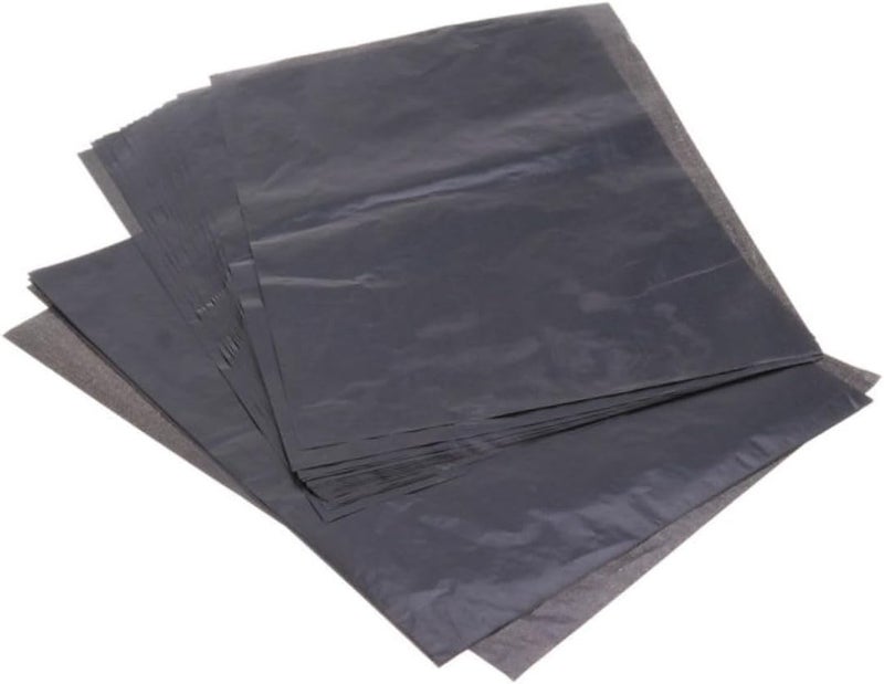 NUOBESTY 25 Sheets Graphite Transfer Paper for Tracing Drawing Crafting Easy to Use Carbon Coated Paper Gray and Black - Image 3