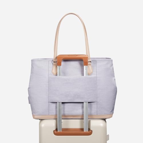 Nordace Siena Pro Tote Grande - Spacious 15 Inch Laptop Work Tote Bag for Everyday & Travel (Light Purple) - Image 4