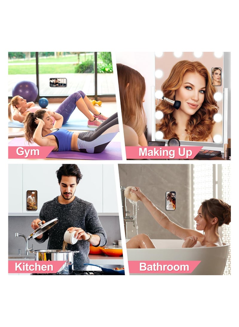 Silicone Suction Phone Case Mount, Non Slip Sticky Phone Grip for Cellphone for Strong Grip Holder for Selfies and Videos - Green - Image 3