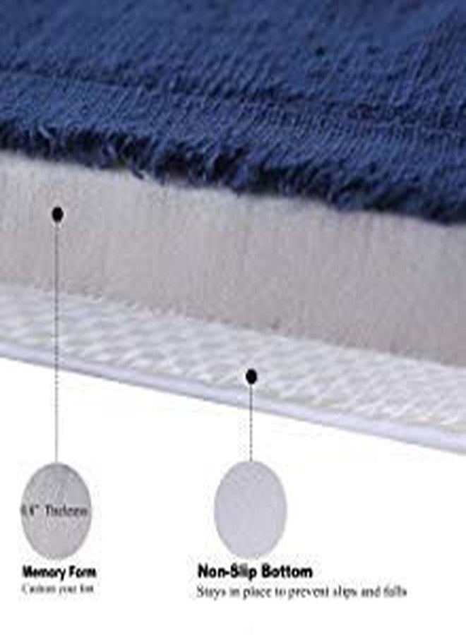 WPM Grey Memory Foam Bath Mat - Incredibly Soft Absorbent Rug Sets - Non-Slip and 20 x 30 inches - Use for Kitchen or Bathroom - Image 4