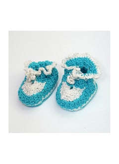 Pikkaboo Pikkaboo-Handmade Crochet Booties-Blue  - Image 2