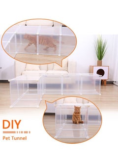 DubaiGallery Pets Cage Portative Durable Plastic Solid Pets Cage Dog Crates for Small Pets Rabbit Puppy Cats  - Image 4