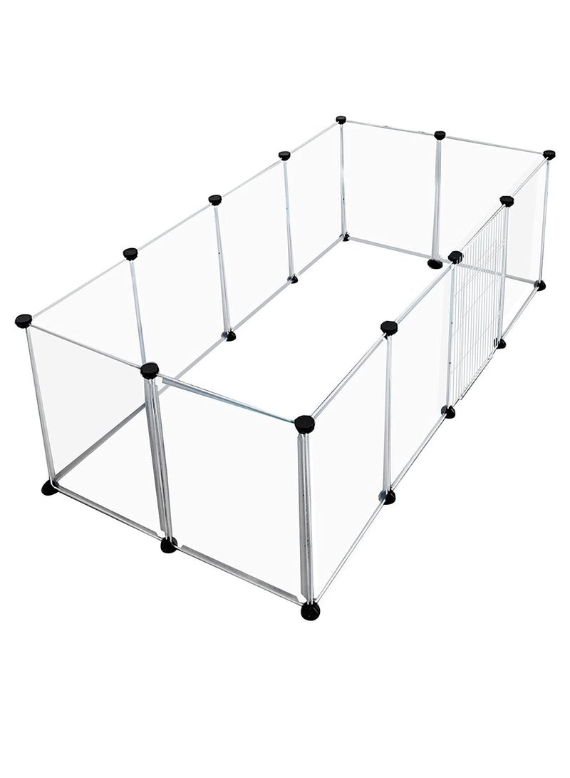 DubaiGallery Pets Cage Portative Durable Plastic Solid Pets Cage Dog Crates for Small Pets Rabbit Puppy Cats  - Image 2