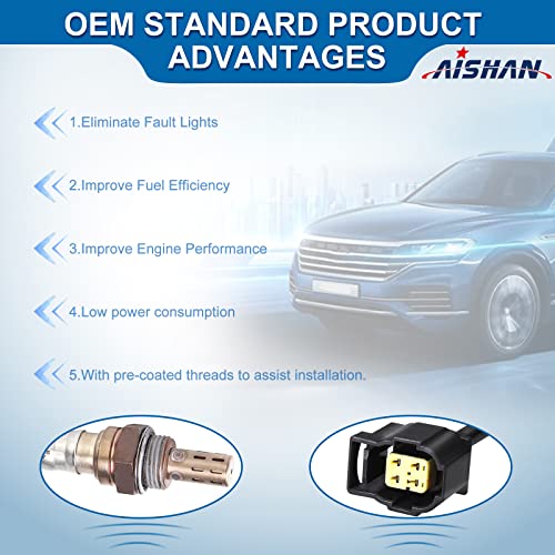 AISHAN 2PC O2 Oxygen Sensor Upstream/Downstream Compatible with Dodge Ram Caravan Challenger Durango Nitro ​Jeep Commander Grand Cherokee Wrangler Chrysler Replace# 234-4587 250-24253 - Image 2