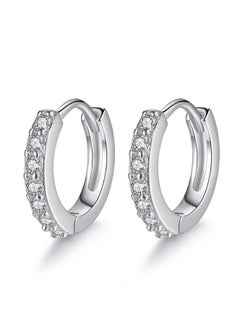 Generic 3 Pairs Of Sterling Small Hoop Earrings Set  - Image 2