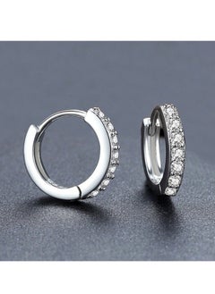 Generic 3 Pairs Of Sterling Small Hoop Earrings Set  - Image 4