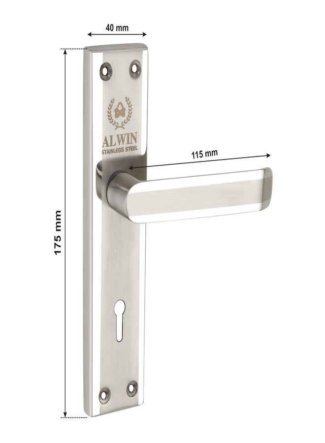 ALWIN Stainless Steel, Jeep 20 KY 2T, Mortise Lockset, 6Lever, 2Turn Locking Mechanism Suitable for Left & Right Handed Doors in Main Door, Living Room, Bedroom, Offices Hotels etc (2 Tone) - Image 4