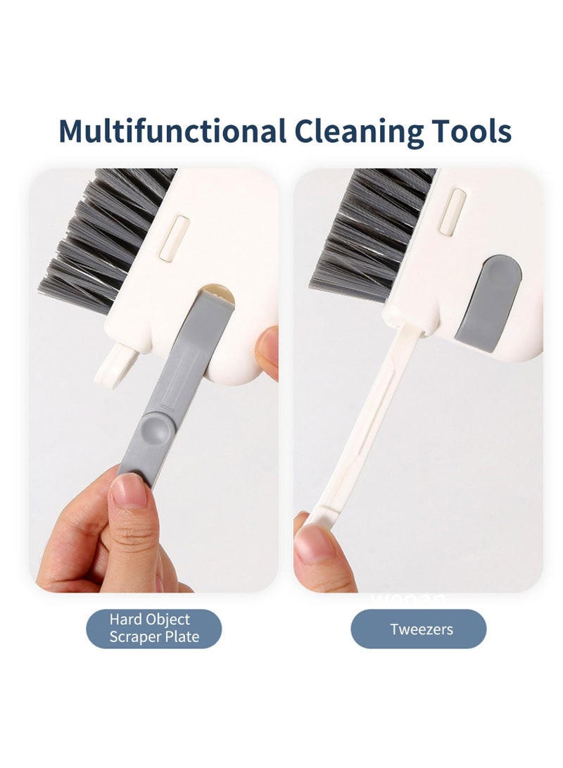 Excefore Crevice Cleaning Brush, 2 Pack 3 in 1 Hand-held Groove Gap Cleaning Brush Tools, Window or Sliding Door Track Cleaner for Window Track, Shower, Kitchen, Sink, Corner, Floor Lines - Image 4