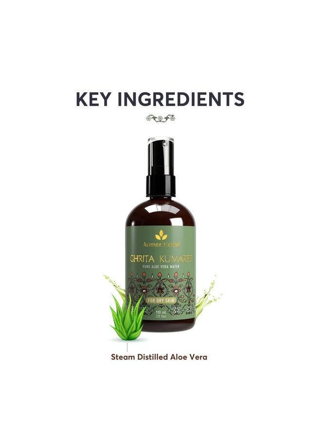 AVIMEE HERBAL Ghrita Kumaaree Pure Aloe Vera Water Liquit (Hydrosol) For Dry Skin 110 Ml - Image 5