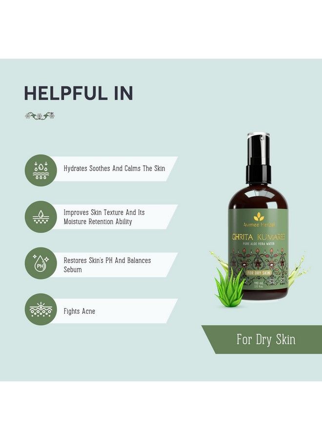 AVIMEE HERBAL Ghrita Kumaaree Pure Aloe Vera Water Liquit (Hydrosol) For Dry Skin 110 Ml - Image 4