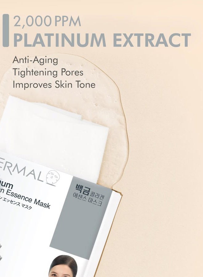 DERMAL قناع الوجه الكامل من جوهر الكولاجين البلاتيني 23 جرام - Image 3