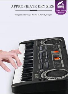GROIC Electronic Portable Keyboard Piano 61 Keyboard with Microphone And Power Supply Digital Musicfor Kids  - Image 4