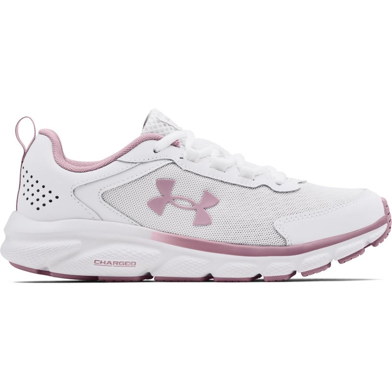 Under Armour Women's Charged Assert 9, White (113)/Mauve Pink, 10 M US - Image 1