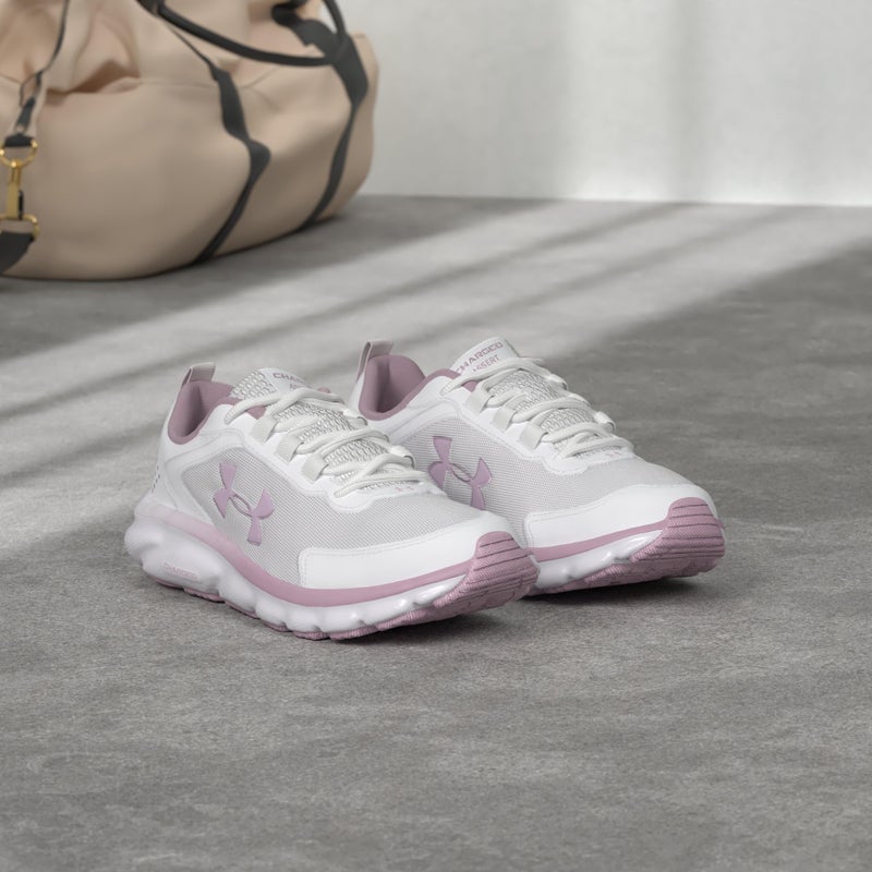 Under Armour Women's Charged Assert 9, White (113)/Mauve Pink, 10 M US - Image 2