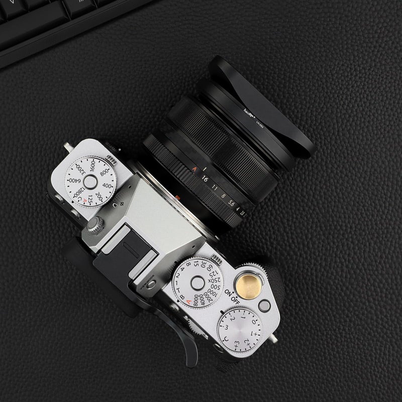 Haoge LH-X53 Bayonet Square Metal Lens Hood for Fujifilm Fuji Fujinon XF 35mm F1.4 R / XF35mmF1.4 R, XF 18mm F2 R / XF18mmF2 R, XF 60mm F2.4 R Macro / XF60mmF2.4 R Macro Lens - Image 3