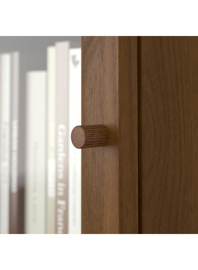 erorex Glass Door, Brown Walnut Effect, 40X35 Cm - Image 2