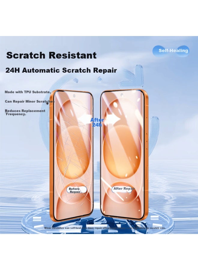Langling [2 Pieces] Screen Protector For Honor Magic8 Pro Air, Full Adhesive Hydrogel Soft Film, Hd Bubble-free Anti-fingerprint Scratch-resistant Film - Image 2