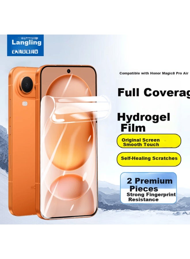 Langling [2 Pieces] Screen Protector For Honor Magic8 Pro Air, Full Adhesive Hydrogel Soft Film, Hd Bubble-free Anti-fingerprint Scratch-resistant Film - Image 1