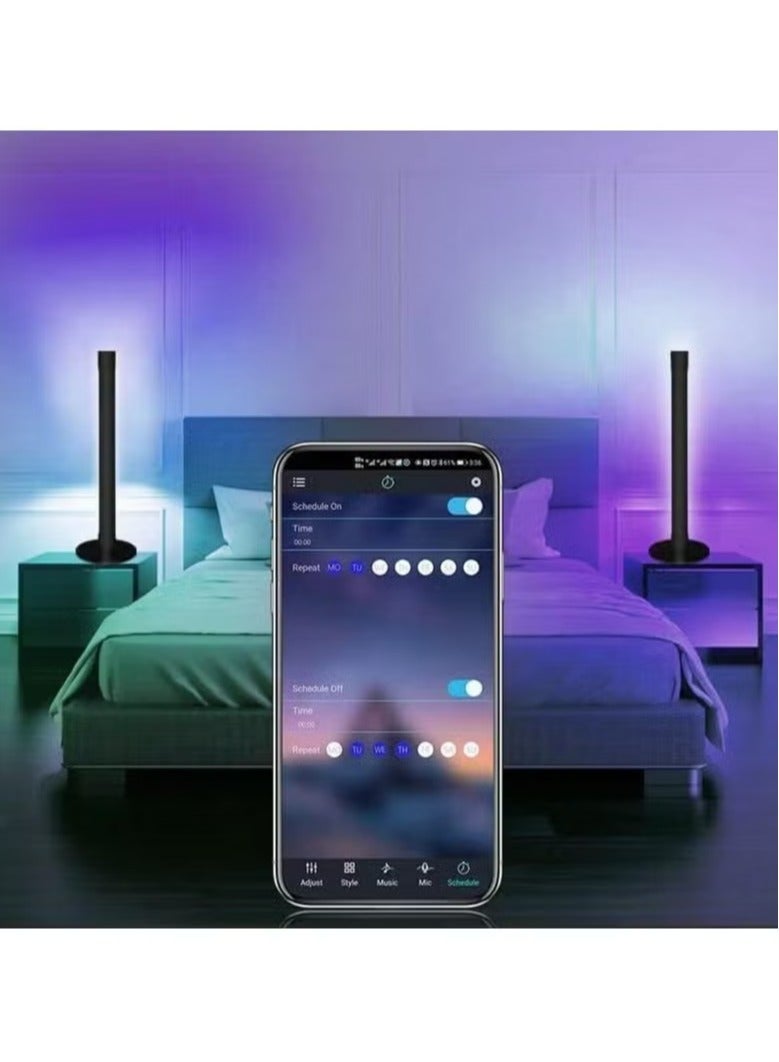 TIGER NEW Smart RGB LED Light Bars – Ambient Lighting, Bluetooth Monitor Flow Light Bars with APP Control, Color Changing Gaming Light Bar for TV, Room Decoration, Movie, PC Setup - Image 3