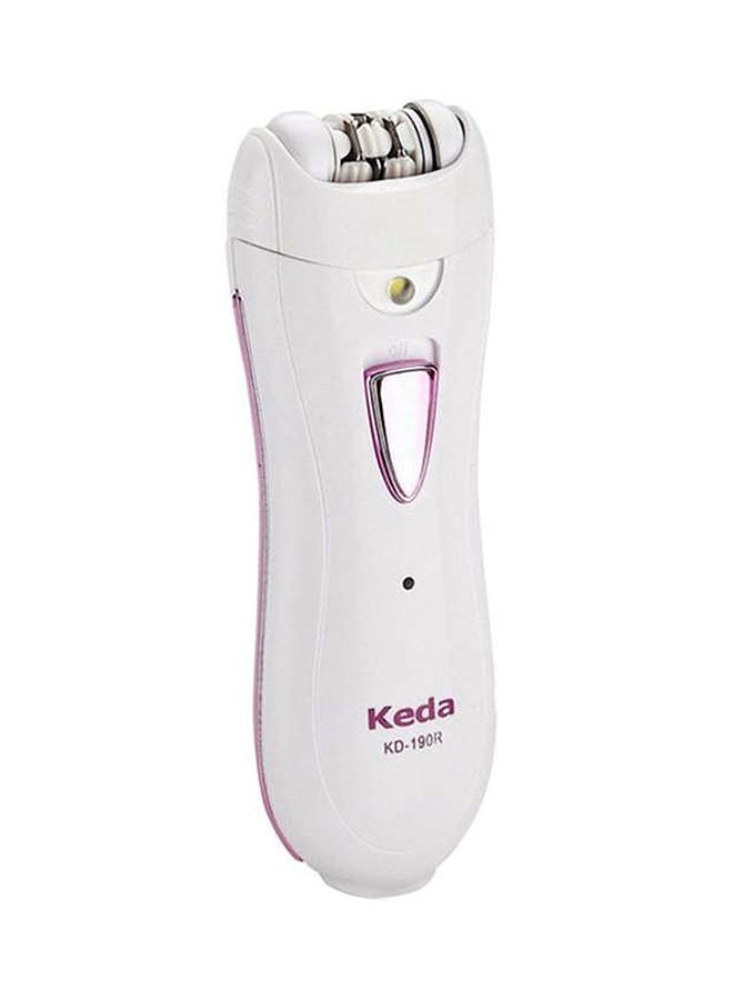 NIBEMINENT Rechargeable Hair Remover Epilator White - Image 1