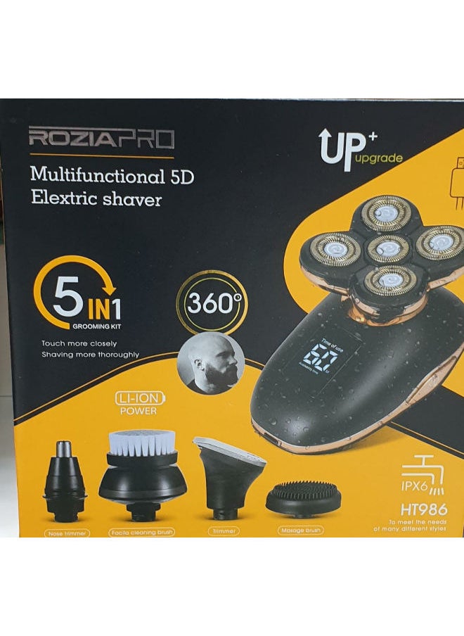 Roziapro - 5-in-1 Multifunctional 5D Electric Shaver HT987 - Image 1