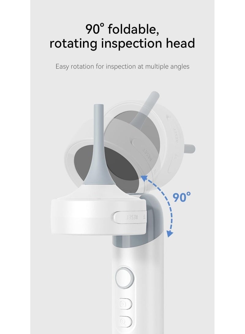 TEKNOWORTH Wireless Digital Otoscope with Screen - Ear mouth and nose camera - Video Otoscope Ear Cleaner Camera with Light for Kids & Adults - ENT Scope for Ear Wax Removal - USB Ear Scope Compatible with Windows & Mac  - Image 2
