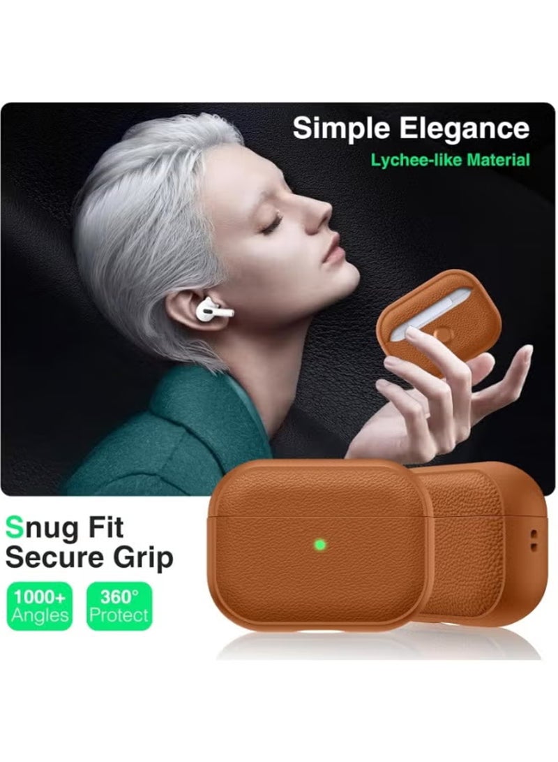 Apple Airpods Pro 3 Silicone Case | Compatible with Apple Airpods Pro 3 | Shockproof Full-Body Protective Case Cover for Apple Airpods Pro 3 with Ring Keychain (Airpods Not Included) - Orange - Image 4