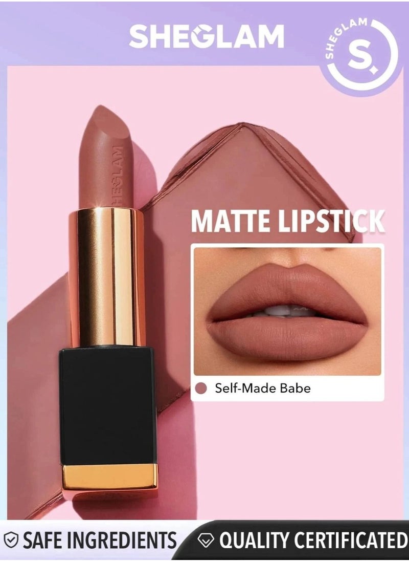 SHEGLAM - SHEGLAM Matte Allure Lipstick-Self-Made Babe 4g - Image 1