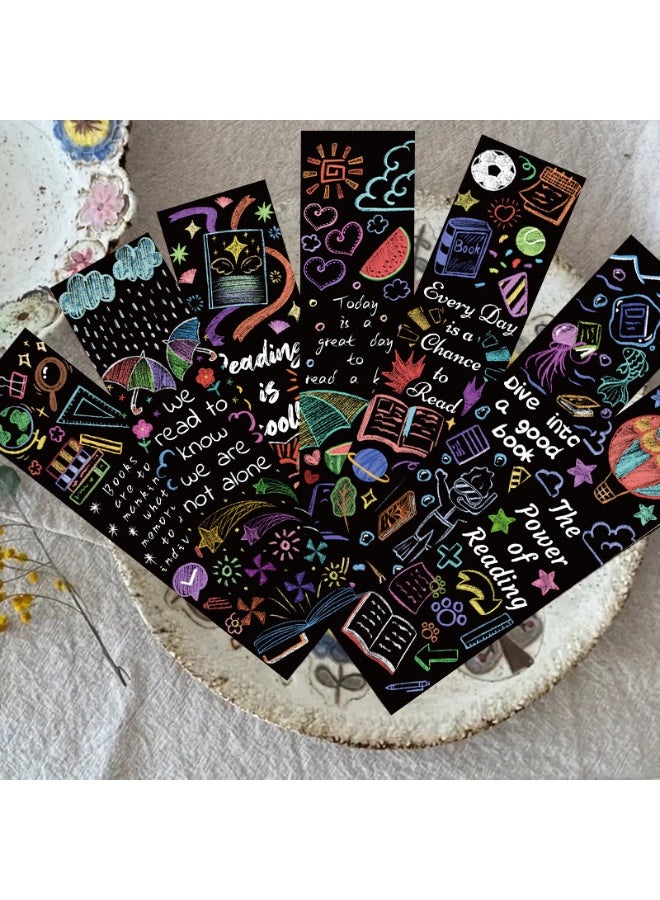 30 قطعة من العلامات المرجعية اللطيفة بموضوع القراءة للأطفال، علامة مرجعية مضحكة، علامة مرجعية ملهمة وتحفيزية ومشجعة للمدرسة والمكتب والطلاب والمراهقين وعشاق قراءة الكتب وهدايا الفصل الدراسي - Image 3