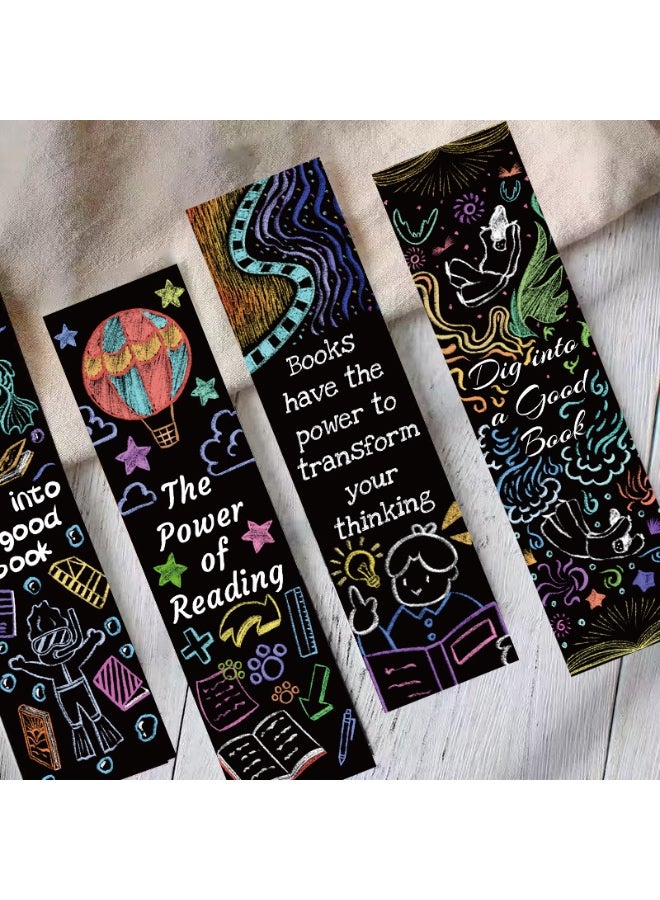 30 قطعة من العلامات المرجعية اللطيفة بموضوع القراءة للأطفال، علامة مرجعية مضحكة، علامة مرجعية ملهمة وتحفيزية ومشجعة للمدرسة والمكتب والطلاب والمراهقين وعشاق قراءة الكتب وهدايا الفصل الدراسي - Image 2